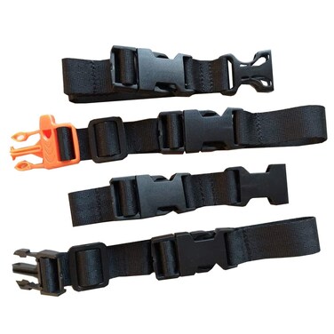 Amlrt 2 Pack Backpack Chest Strap Nylon  Adjustable Universal Black