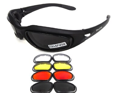 GALAXYLENSE Tactical Combat Glasses For Men  Shooting Glasses  3 Color Polycarbonate Replacement Lens Multi Selection