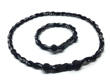 CEBUY 2 Rope Braided Tornado Titanium Sport Baseball Necklace 18  Bracelet 7