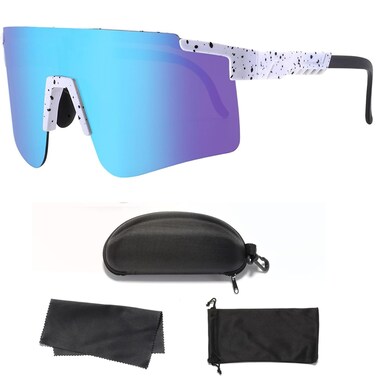 HIYAPATY Kids Sunglasses Youth Baseball Glasses UV400 Protection Outdoor Glasses Sports Teens Cycling Shades For Boys Girls