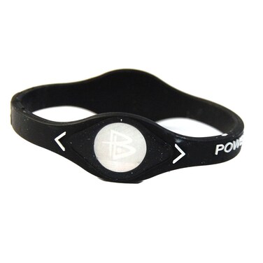 Power Balance Silicone Wristband Bracelet LARGE Black with