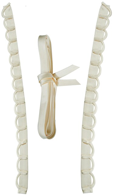 Wedding Zipper Replacement Adjustable Satin Corset Backpack Kit Prom Dress Strap