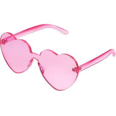 Maxdot Heart Shape Sunglasses Rimless Transparent Heart Glasses Party Favors