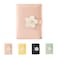 MEISEE Cute Small Wallet for Girls Women Trifolded Wallet Cash Pocket flowers PU Leather Print Card Holder Coin Purse with ID Window 2pink