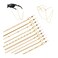 HEIDKRUEGER 10 Pieces Eyeglass Chains String Holders for Women Men Gold Link Necklace Around Neck Glasses Mask Chain Lanyard Eyewear Retainer Accessory Chain