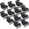 Syhood 12 Pieces Hot Roller Clips Hair Curler Claw Clips Replacement Roller Clips for Women Girls Hair Section Styling Black