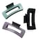 Nalodu Hair Claw Clips Large 4 Inch Matte No Slip Big Rectangle Jaw Clip 3 Colors for Thick Hair Women 3 Pack