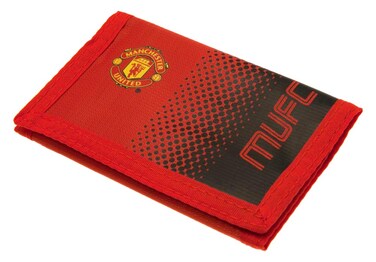 Premier Life Store Manchester United FC 2428 Nylon Wallet Unisex Childrens Red