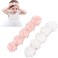 Asufegucd Baby Toddler Elastic Chiffon Flower Headbands Princess Girls Hand Sewing Beads Flower Headwear Nylon QJ11 White pink