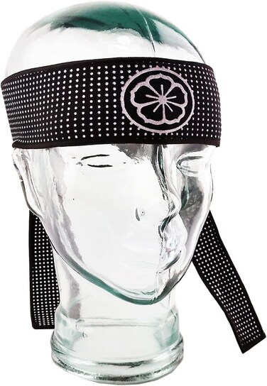 TANAKA FLOWER LOTUS 40inch MARTIAL ARTS HEADBAND KENDO Tenugui Samurai STRETCH Hachimaki For MenWomenChildren KARATE KID Miyagi Karate Do Fancy Dress HalloweenNinja Karate KidDaniel LaRusso