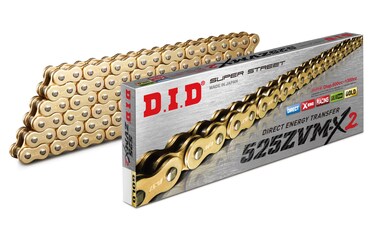DID 525ZVMX2G120 525 Series ZVMX2 GoldGold 120 Link High Performance XRing Chain with Connecting Link