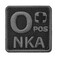 LEGEEON ACU O POS O NKA Blood Type Subdued Embroidered Touch Fastener Patch
