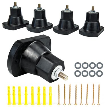 IFISHAR 4Pack Air Conditioner Shock PadRubber Isolator feetVibration Isolator Pads for Outdoor Air Conditioner Accessories Upgrade