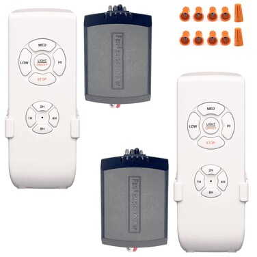 Humpptom 2 Pack Fan Remote Control Kit Small Size Receiver Ceiling Fan Remote Control Control for HunterHarbor BreezeWestinghouseHoneywellOther Ceiling Fan Humpptom Small Size
