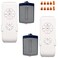 Humpptom 2 Pack Fan Remote Control Kit Small Size Receiver Ceiling Fan Remote Control Control for HunterHarbor BreezeWestinghouseHoneywellOther Ceiling Fan Humpptom Small Size