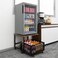 PUNCIA 197x197in Fridge Stand with Storage Mobile Beverage Refrigerator Stand for Coffee Bar Dorm Fridge Cart for Compact Refrigerator Mini Fridge Organizer with Drawer Basket for Home Office