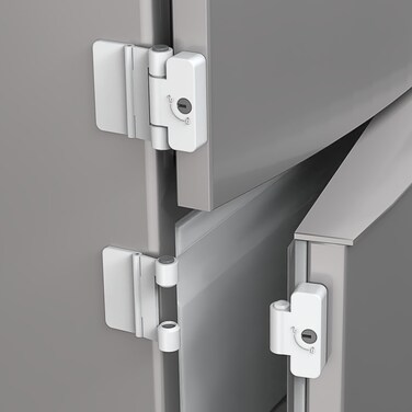 Jolas House 2 Pack Refrigerator Door Locks Double Button Adhesive Fridge Lock with Keys File Drawer Lock Child Proof Freezer Door Lock and Child Baby Safety Cabinet Locks