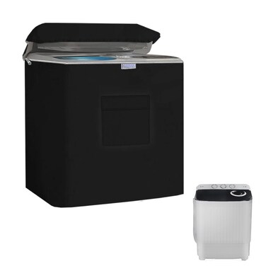 Vibiubo Twin Tub Washing Machine Cover for 13lbs Portable Mini Compact Washer MachineWaterproof SunProof Extend their Service Life Zipper Design for Easy Use 24W17D27H