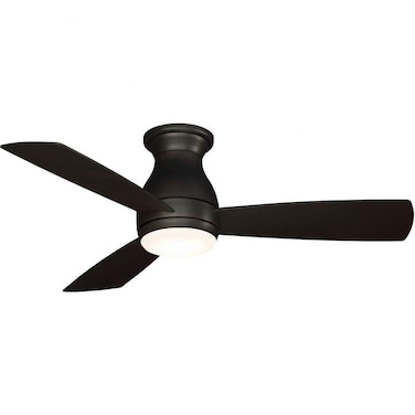 Fanimation Hugh IndoorOutdoor Ceiling Fan with Blades and LED Light Kit 44 inch  Dark Bronze