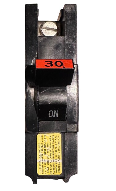 FPE 1 FEDERAL PACIFIC NA30 STABLOK BREAKER NA130 THICK 30 AMP 1 POLE