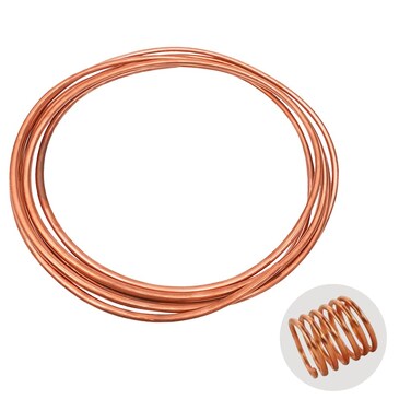 Eoiips Copper Tube 516 OD  14 ID68mm Seamless Round Pipe Tubing Copper Refrigeration Tubing 984 FT