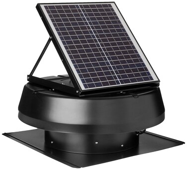 Iliving Hybrid Ready Smart Thermostat Solar Roof Attic Exhaust Fan 14 1750 Cfm 2500 Coverage Area Black