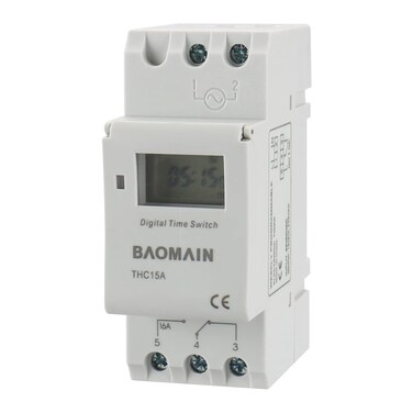 Baomain THC15A DCAC 24V Digital LCD Power Programmable Timer Time Switch Relay 16A Amp