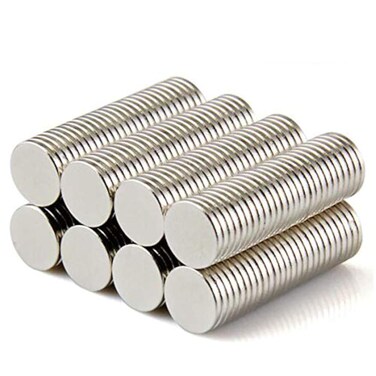 Hyoocct 100 Pieces 10x1mm Kitchen Refrigerator Small Fridge Magnets for Crafts Whiteboard Office Magnet