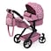 Bayer Design 17076AB Xeo Dolls Pram with Bag HeightAdjustable Handle Swivel Slider Convertible as Doll Jogger Movable Front Wheels Integrated Basket