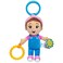 Ms Rachel Official Sensory TakeAlong Toy Baby Swing  Baby Stroller Teething Toys with Rattle  Clip Toddler Toys for Girls  Boys for Ages 01