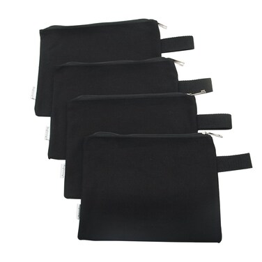 Augbunny 100 Cotton 16oz Heavy Duty Multipurpose Canvas Zipper Tool Bag Organize Storage Pouch 4pack
