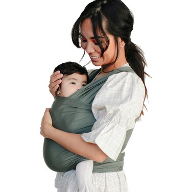 Solly Baby Wrap Carrier  Lightweight Baby Carrier  Newborn Baby Essentials  for Newborn Infants and Baby 825 Lbs Basil