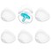 LANEYLI Pacifier Case Pacifier Holder Case Pacifier Clip Binky Holder Case Pacifier Box Pacifier Accessories 6 Pack Transparent