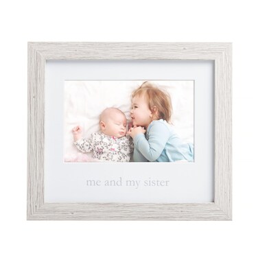 Kate  Milo Rustic Me  My Sister Frame Sibling Keepsake Ideal Little or Big Sister Gift and Gender Neutral Nursery Decor