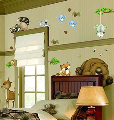 Borders Unlimited In the Woods Super Jumbo Applique Multicolor