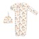 Magnetic Me by Magnificent Baby 100 Organic Cotton Sack Gown  Hat Set Newborn to 3 Months Friendly Fox NB3M 512 Lbs