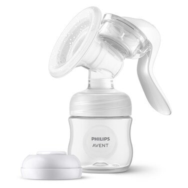 AVENT Philips Manual Breast Pump  Easy Pumping with Natural Motion Technology  Transparent SCF43003