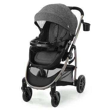 Graco Modes Pramette Stroller Baby Stroller with True Pram Mode Reversible Seat One Hand Fold Extra Storage Child Tray Redmond