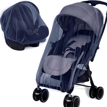 Wanateber Mosquito Net for Stroller  Protective Baby Stroller Mosquito Net 2Pack Perfect Bug Net for Strollers Bassinets Cradles Playards Pack N Plays and Portable Mini Crib Navy