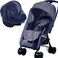 Wanateber Mosquito Net for Stroller  Protective Baby Stroller Mosquito Net 2Pack Perfect Bug Net for Strollers Bassinets Cradles Playards Pack N Plays and Portable Mini Crib Navy