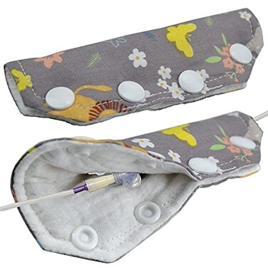 pinklilycare 2 Pack Feeding Tube Port Cover with GTube PEG or J Tube for Child Connection Cover