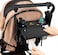 NonSlip Stroller Organizer with Insulated Cup Holders Extra Roll Down Diaper Pocket Detachable Phone Bag  Wipes Pocket  Universal Fit for Uppababy Vista Britax BOB Umbrella Cruz  All Others