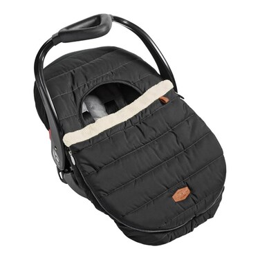 JJ Cole Infant Car Seat Cover Winter Resistant Stroller and Baby Carrier Cover Black