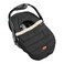 JJ Cole Infant Car Seat Cover Winter Resistant Stroller and Baby Carrier Cover Black