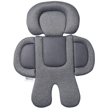Innokids 2in1 Reversible Infant Car Seat Head and Body Supports for Newborn Baby Car Seat Insert Stroller Soft Cushion Suitable for All The Season GrayBlack