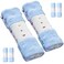 1 one enjoy 4 Packs Harness Pads Baby Car Seat Strap Covers Universal Baby Belts Pads Shoulder Covers for Newborns Car Seats Pushchair Stroller 15 x 5cm