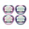 AVENT Philips Ultra Air Pacifier 618m Falling StarDreams Nighttime 4 Pack SCF37609