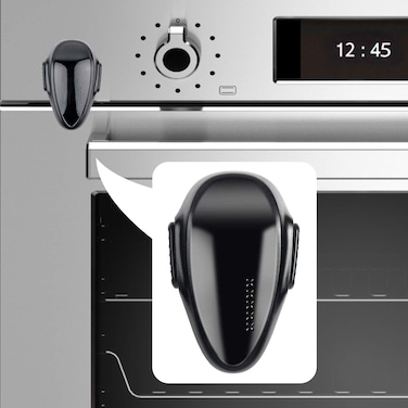 BABY DROM Black  Oven Door Lock Child Safety HeatResistant Easy to Instal Childproof Oven Locks for Toddlers no Screws or Drills Black