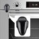 BABY DROM Black  Oven Door Lock Child Safety HeatResistant Easy to Instal Childproof Oven Locks for Toddlers no Screws or Drills Black