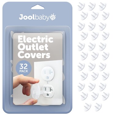Jool Baby Products Outlet Plug Covers 32 Pack Clear Child Proof Electrical Protector Safety Caps